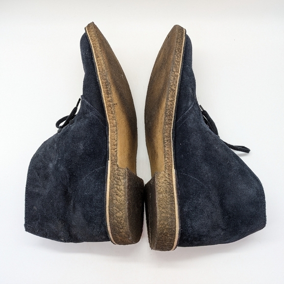 Clarks Desert Boot blue suede lace up crepe sole boot 12 main image 8